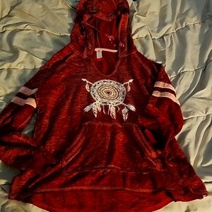 Junior Girl's no boundaries size M 7-9 long sleeve hoodie